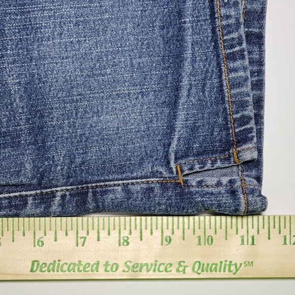 Lilu Womens Junior Blue Denim Cotton Shorts with Embroidered Pockets Size 13 - Picture 14 of 14